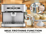 Pronti Toaster, Kettle & Coffee Machine Breakfast Set - Black CM-KL-TS-COM-BK