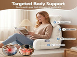 Giselle Bedding Reading Pillow with Detachable Neck Roll & Armrests Sit Up Pillow for Bed Back PILLOW-READ-VEL-BG