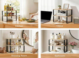 Cefito Kitchen Storage Shelves Rack Cupboard Cabinet Organiser Set of 2 DR-D-2SET-WD