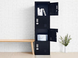 4-Door Vertical Locker for Office Gym Shed School Home Storage V63-832571