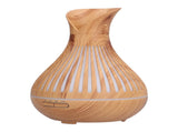 400ml Wood Grain Aromatherapy Diffuser Remote Control Essential Oil Diffuser Night Light Humidifier V1294-YM0901-3113210158012