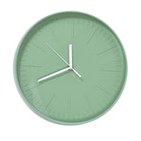 Mute Quartz Clock Wall Watch Minimalist Modern Plastic Wall Clock for Living Room BedroomGreen V1294-YM0523-3115220015812
