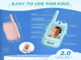 2-Pack Mini Wireless Video Intercom Set for Children - Educational and Interactive V888-ELOSUNG42362