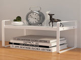 Desktop Bookshelf Organizer Desktop Organizer Office Storage Rack Warm White Simple Style V1294-YM0521-3117220297011