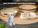 Cat Bed Rope Cotton, Cotton Rope Woven Round Cat Beds Basket with Built-in Teasing Ball, Handwoven V1189-LWWAL-20260325-00251