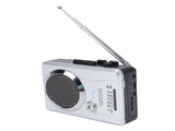 Portable Cassette Player Recorder AM FM Radio with Built in Speaker Microphone Earphone Jack Battery V1294-YM0901-3115250085911