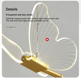 BAMDECOR LT05 6 Nordic Butterfly Luxury Chandeliers Pendant Lights for Villa Stair Home Decoration V255-BAM-LT05-06H-GOLD