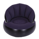 Flocked Air Sofa Widened Thickened PVC Ergonomic Inflatable Camping Chair with Backrest for Indoor V1294-YM0901-3116260001811