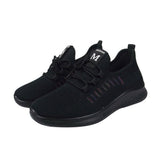 Women's Black Mesh Sneakers, Breathable Anti- Athletic Shoes for Running, Sports, and Casual Wear, 1 V1192-AZ-W-27289