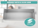 641 x 336 x 101mm Shower Niche Single Shelf Organizer No Tile Needed in Stainless Steel V63-900701