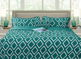 Ramesses Alena Teal 4 Pcs Ultrasonic Comforter Set Queen V442-KIT-COMFORTER-ALENA4PCS-TEAL-QS