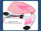 Pink Split Leg & Waist Twister Board - Core Abdominal Trainer with Resistance Bands for Home Fitness V888-ELOSUNG36519