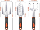 Garden Tools, 3 Pack Heavy Duty Gardening Tools Garden Tools, 8 Piece Gardening Tools V1258-DP02-C-959