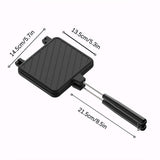 Breakfast Sandwich Maker Press Camping Cooker - Nonstick Frying Pan Pancake Maker Omelet Cooker with V1366-AZ2-W-12947