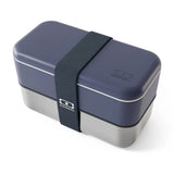 Monbento Mb Sense Original The Two-Tier Metal Food Container Sense Original - Natural Blue V398-MO-70460060