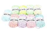9PCS Glow in The Dark Yarn 2mm Dual Color Glowing Crochet Thread for Knitting Scarf Shawl Hat V1294-YM0901-3117250232311