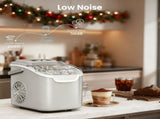Desktop Ice Maker, Produces Ice in 6 Minutes with a Capacity of 26 Pounds, Energy-Saving 30% and V1102-TSZBJ003