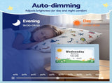 Artiss 7" Digital Day Clock Calendar Alarm LCD Children Sleep Trainer Clocks Blue DDC-7INCH-KID-BU