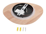 LED Wall Sconce Solid Wood and Iron Warm Light Space Saving Hallway LED Wall Lamp for Bedroom V1294-YM0901-3119240151411