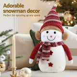 Jingle Jollys Christmas Snowman Handicraft Ornaments Party Decorations 45cm XMAS-SNOWMAN-M-WH