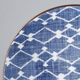 Ramen Bowl 24.5cm Navy Ikat Design V637-C0495