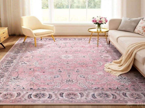 Artiss Floor Rug 240X340cm Large Washable Area Rug Vintage Living Room Carpet FLR-4858-240X340-PK
