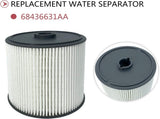 Diesel Fuel Filter and Water Separator Set, 68157291AA and 68436631AA Replacement for 2019-2021 V1189-LC-AMZ-00195