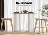 Artiss 4x Bar Stools Bamboo Rattan Stool Counter Chair Kitchen Barstools BA-Y-1033-NAX4