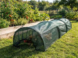 Foldable Chicken Tunnels with Green Plastic Sunshade Cover for Outdoor Garden Use, and Portable V1366-AZ2-W-17402