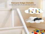 3-Tier Kids Bookshelf, Toy Storage Organizer for Toddler, Book Shelf for Kids Rooms with Sling Book V952-ETCWJJDJS314YWJPR001V0