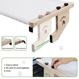 Cat Perch, 24.415in Cat Bed with Cushion, No Drilling, No Suction Cups Needed, Cat V1192-AZ-W-25019