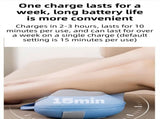 Grey Wireless Rechargeable Cervical & Lumbar Massager Pillow with 4 High/Low Massage Points, 42&degC V888-ELOSUNG52122