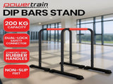 Powertrain Dip Bars Pair Load Capacity 200kg Separated Type Push-up Bars DIP-RCK-IPR-001