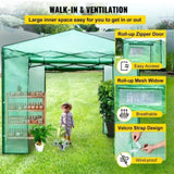 12'x 8'x 8' Pop-Up Greenhouse, Set Up in Minutes, Portable Greenhouse with Doors & Windows. High V952-ZDBXSHYW-128814R5V0