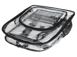 Transparent Backpack Waterproof PVC Storage Bag Student School Bag for Outdoor Travel V1294-YM0714-3117210143611