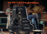 Electric Guitar Hard Case, 1050 mm Gourd-Shaped Guitar Hard Case, With Lock Latch Key Handle, PVC V952-HLXJTYHHLXJH98R2TV0