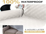 100% Waterproof Couch Cover for 3 Cushion Sofa Washable Pet Friendly with Elastic Straps Thick V1259-DP01-A-4454