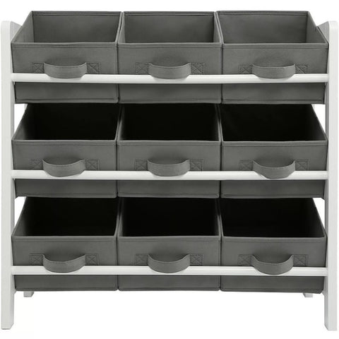 Kids Toy Box Storage Unit Drawers Childrens Bedroom Shelf Baby Nursery Furniture Grey V63-849661