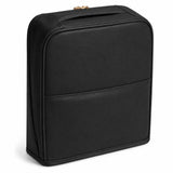 Stylish Handheld Partitioned Cosmetic Bag with Adjustable Dividers & Detachable Mirror, Travel V1366-AZ2-W-11639