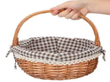1Pcs Plastic Storage Basket for Easter Celebration Suitable for Household Use in Brown V1366-AZ2-W-21965