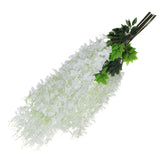24Pcs Artificial Wisteria Vine White Hanging Flower Gar for Wedding Decoration V1366-AZ2-W-19259