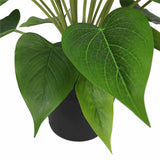 Artificial Flowering White & Orange Peace Lily / Calla Lily Plant 50cm V637-DP1128563