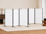Artiss 3 Panel Room Divider Set of 2 Folding Privacy Screen Fabric Room Separator Partition White RD-D-PLY-260-WHX2