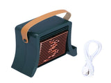 LED Humidification Fan Portable USB Charging Cooling Fan for Living Room Dinning RoomGreen V1294-YM0901-3113210070213