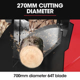 Baumr-AG LCS-700 Portable Log Circular Saw, 15HP, 270mm Cut Depth V219-SAWTWDBMP7CA