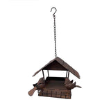 Rust Hanging Birdhouse w 2 Birds 42cm V637-03809BRD