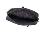 POLICE Messenger Backpack Bag with Laptop Computer Sleeve in Black V563-POL-33-BLK
