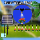 Solar-Powered Automatic Misting Irrigation Kit with Smart Timer, Ideal for Indoor Potted Plants, V1341-ZY-WP8SKLG5-SD10