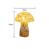 Yellow Charming Retro Glass Mushroom Table Lamp - Vintage Nordic Style Bedside Light V888-ELOSUNG27753
