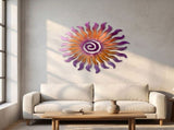 Rustproof Gradient Metal Sun Art, Indoor Outdoor Hanging Sculpture, Decorative Patio Garden V1192-AZ-W-24671